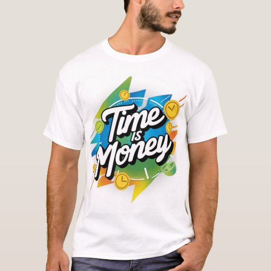 T-shirt Le temps est l'argent (Devant)