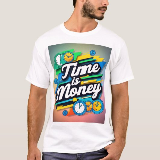 T-shirt Le temps est l'argent (Devant)