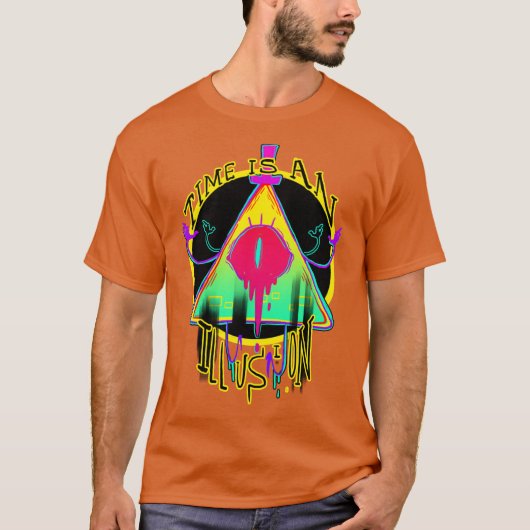 T-SHIRT LE TEMPS EST UNE ILLUSION (Devant)
