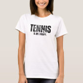 T-shirt Le tennis est ma thérapie (Devant)