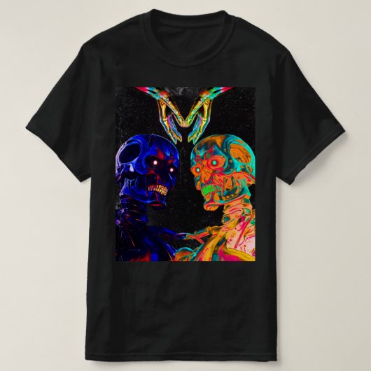 T-shirt Le Terminator dans l'art rétro (Design devant)