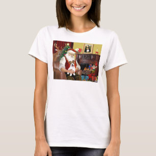 T-shirt Le terrier Jack Russell de Père Noël