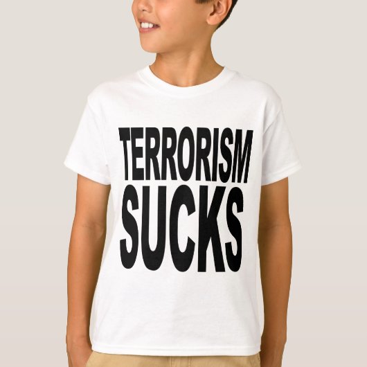 T-shirt Le terrorisme suce (Devant)