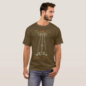 T-shirt Le Tesla Coil Brown (Devant entier)