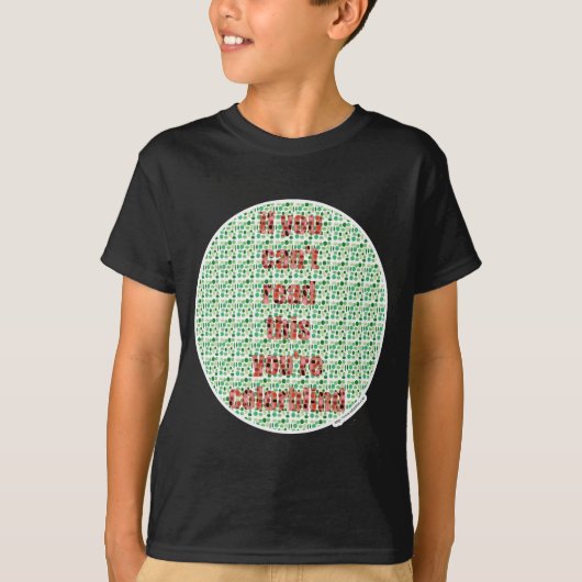 T-shirt Le test Colorblind (Devant)