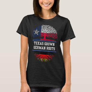 T-shirt Le Texas A Grandi Avec Les Racines Allemandes Alle