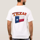 T-shirt Le Texas avec le drapeau 3D (Dos)