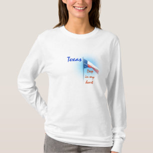 T-shirt Le Texas dans ma chemise de coeur