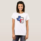 T-shirt Le Texas, l'État de la star solitaire (Devant entier)