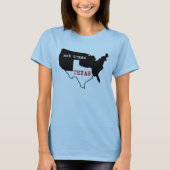 T-shirt Le Texas/pas chemise de dames du Texas (Devant)