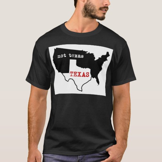 T-shirt Le Texas/pas le Texas (Devant)