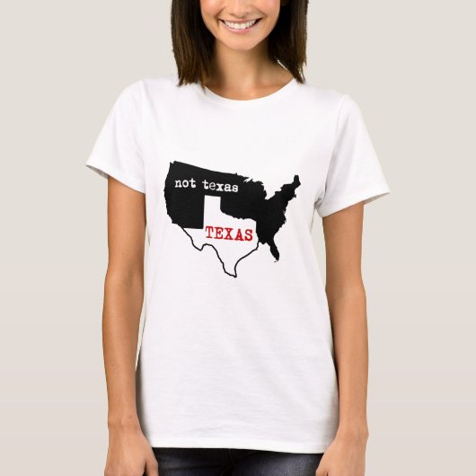 T-shirt Le Texas/pas le Texas (Devant)