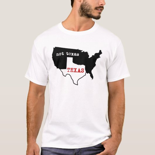T-shirt Le Texas/pas le Texas (Devant)