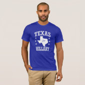 T-SHIRT LE TEXAS POUR HILLARY (Devant entier)