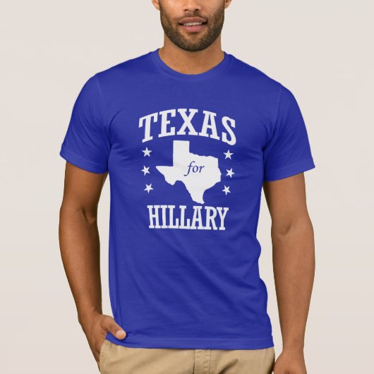 T-SHIRT LE TEXAS POUR HILLARY (Devant)