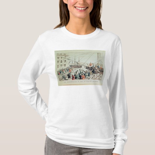 T-shirt Le thé de Boston, 1846 (Devant)