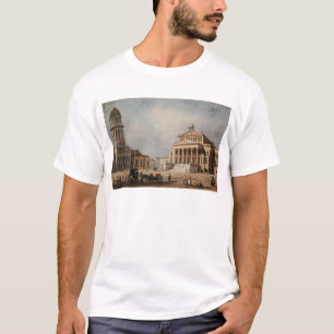 T-shirt Le théâtre royal et la nouvelle église, 1833