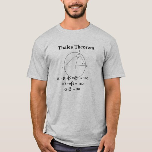 T-shirt Le théorème de Thales (Devant)
