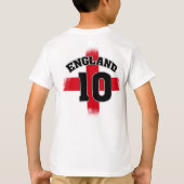 T-shirt Le Thong de football du supporter de l'Angleterre (Dos)