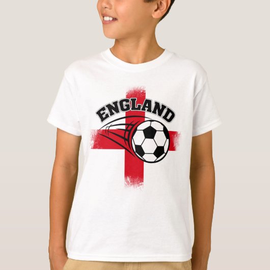 T-shirt Le Thong de football du supporter de l'Angleterre (Devant)