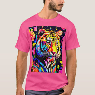 T-shirt Le tigre dans un rêve floral