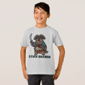 T-shirt Le tiroir à queue Pirate Bear Adventure | Drôle (Devant entier)