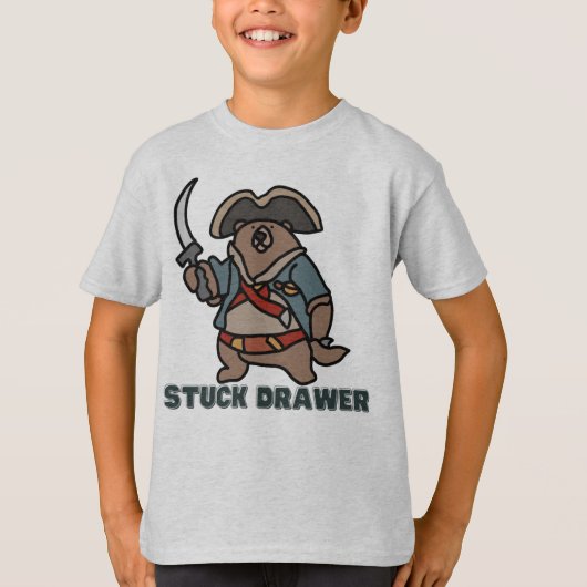 T-shirt Le tiroir à queue Pirate Bear Adventure | Drôle (Devant)