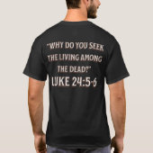 T-shirt Le tombeau est vide – Conception de verset bibliqu (Dos)