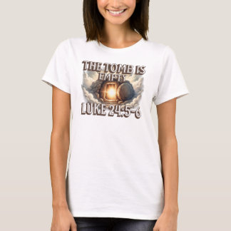 T-shirt Le tombeau est vide – Conception de verset bibliqu