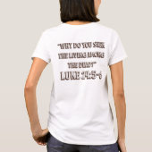 T-shirt Le tombeau est vide – Conception de verset bibliqu (Dos)