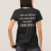 T-shirt Le tombeau est vide – Conception de verset bibliqu (Dos)