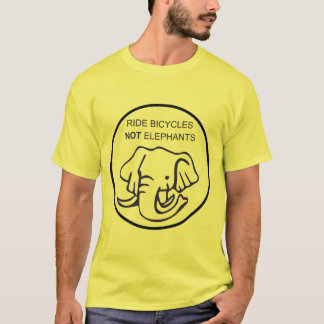 T-shirt Le tour va à vélo pas des éléphants