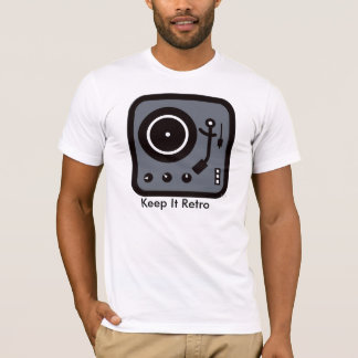 T-shirt Le Tourne-disque /recordplayer le maintiennent