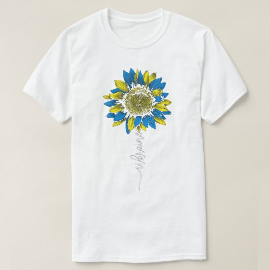 T-shirt le tournesol ukrainien (Design devant)