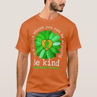 T-shirt Le tournesol vert être gentil Les lauréats en sant