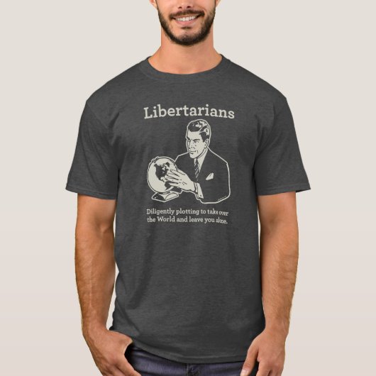 T-shirt Le tracé libertarien (Devant)