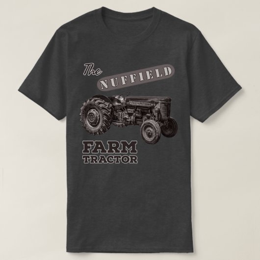 T-shirt Le tracteur agricole NUFFIELD ami fermier nostalgi (Design devant)