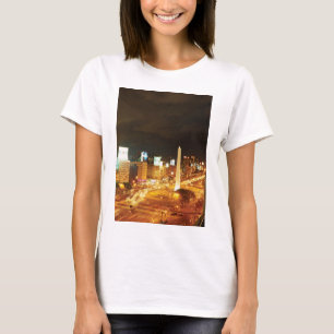 T-shirt Le trafic et monument de nuit