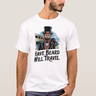 T-shirt Le Train De Voyage Have Beard