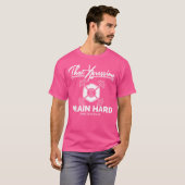 T-shirt Le Train D'Expression Dur Et Le Dumbbell Bar De Re (Devant entier)