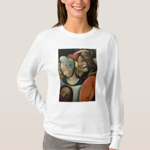T-shirt Le transport de la croix montrant trois visages