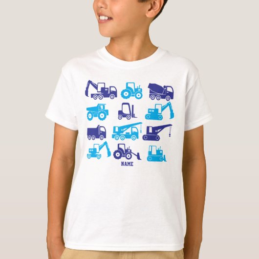T-shirt Le transport mignon de construction usine (Devant)