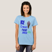 T-shirt le travail de peinture de crème glacée ! ! (Devant entier)