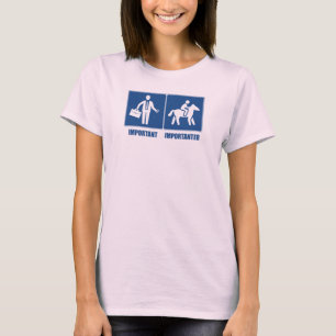 T-shirt Le Travail Est Important, Les Chevaux Sont Importa