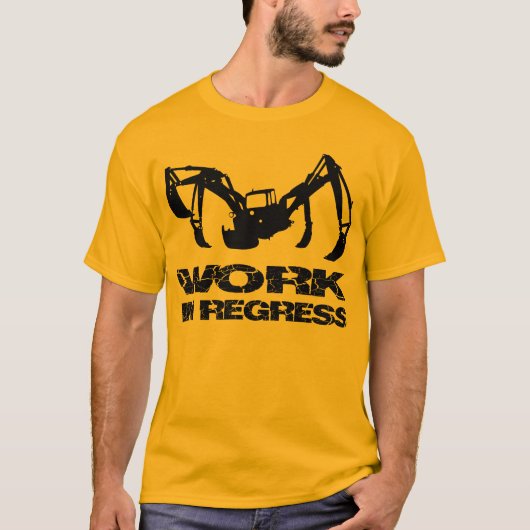T-shirt Le travail régressent dedans (Devant)