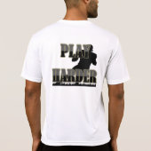 T-shirt Le travailler dur, jouent une chemise plus dure de (Dos)