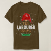 T-shirt Le travailleur Gnome Famille Correspondant Noël Ou (Design devant)