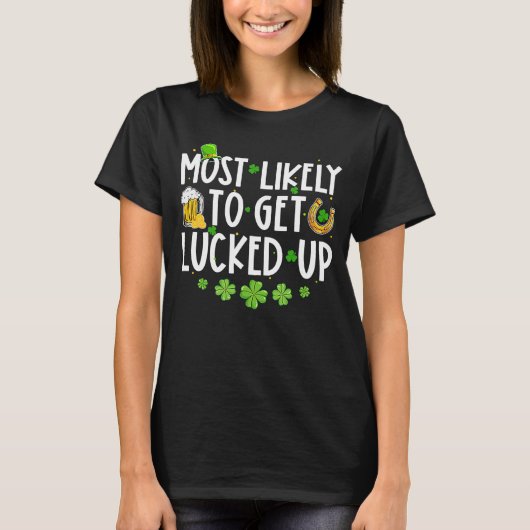 T-shirt Le Trèfle de Saint-Patrick le Plus Susceptible d'ê (Devant)