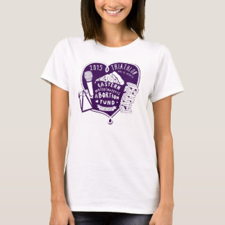 T-shirt Le triathlon T - pourpre de 2015 femmes
