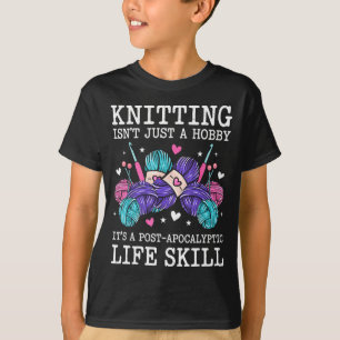 T-shirt Le tricot n'est pas un passe-temps c'est une compé